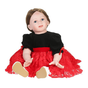 Small Sitting Doll With Hair